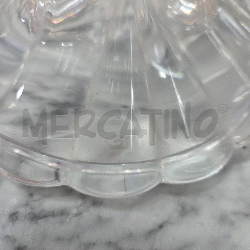 CENTROTAVOLA CRISTALLO BORDO CUORICINI BASE ONDE | Mercatino dell'Usato Benevento 4