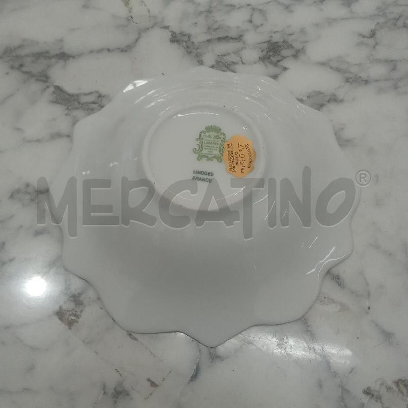 CESTINO CER BORDO FIORE  BIANCO INS DORATO  | Mercatino dell'Usato Benevento 3
