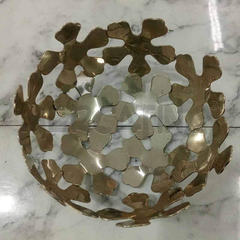 CESTINO METALLO DECORATIVO FIORI OTTAVIANI D12.5CM | Mercatino dell'Usato Benevento 2