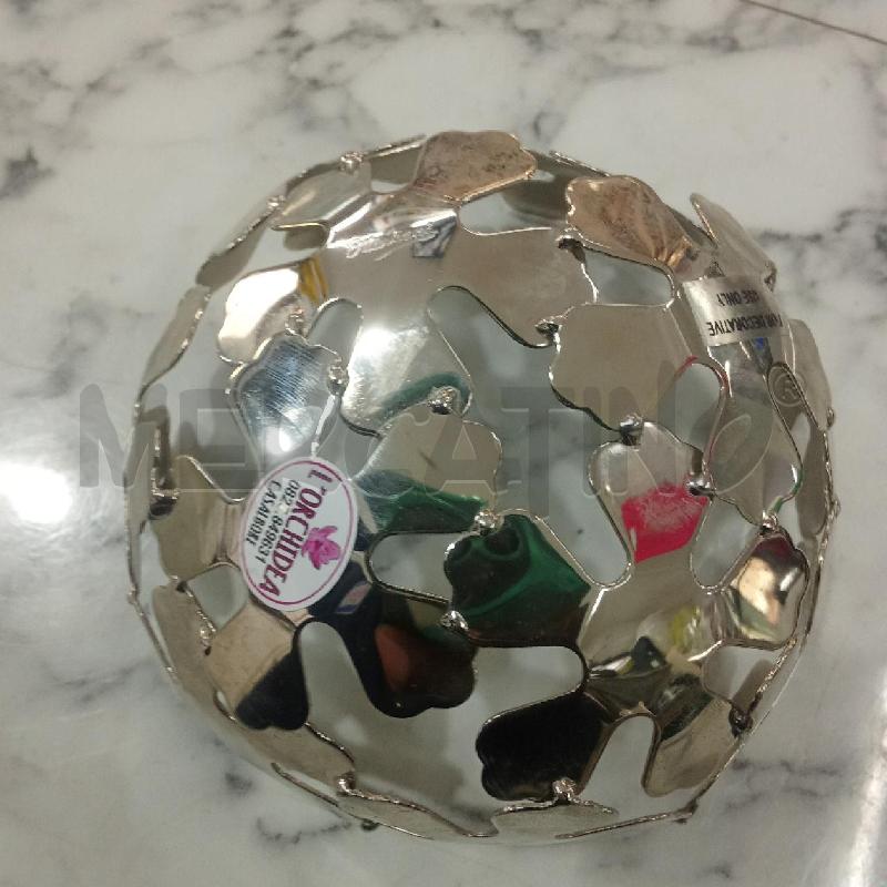 CESTINO METALLO DECORATIVO FIORI OTTAVIANI D12.5CM | Mercatino dell'Usato Benevento 4