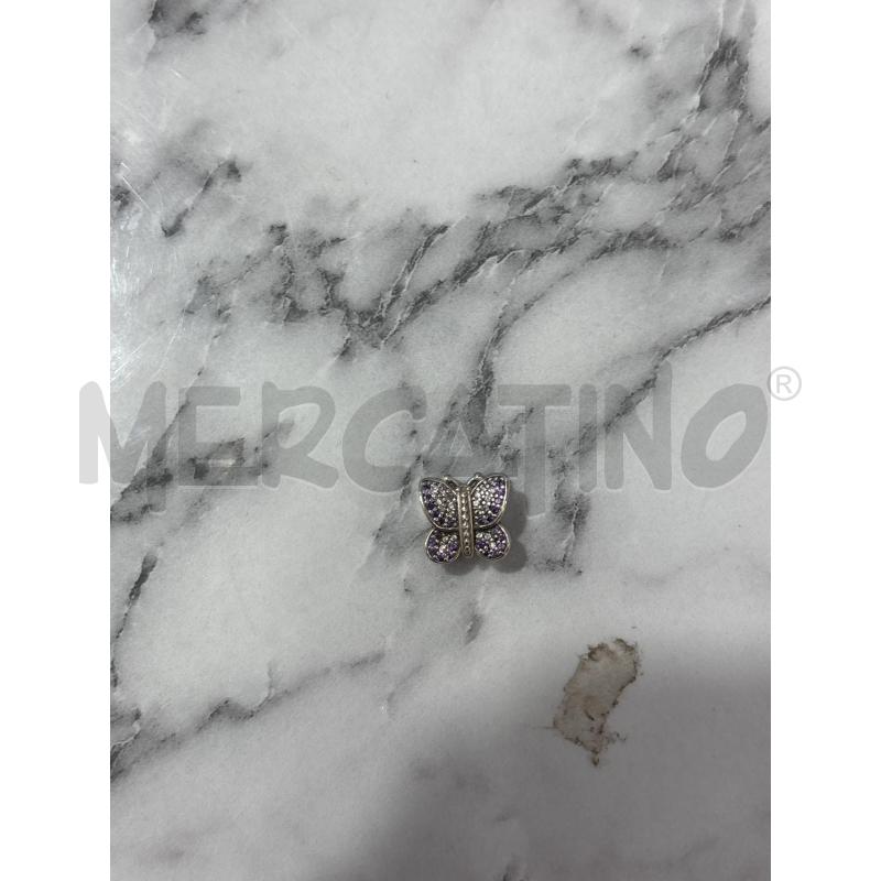CHARM PANDORA FARFALLA INSERTI VIOLA | Mercatino dell'Usato Benevento 1