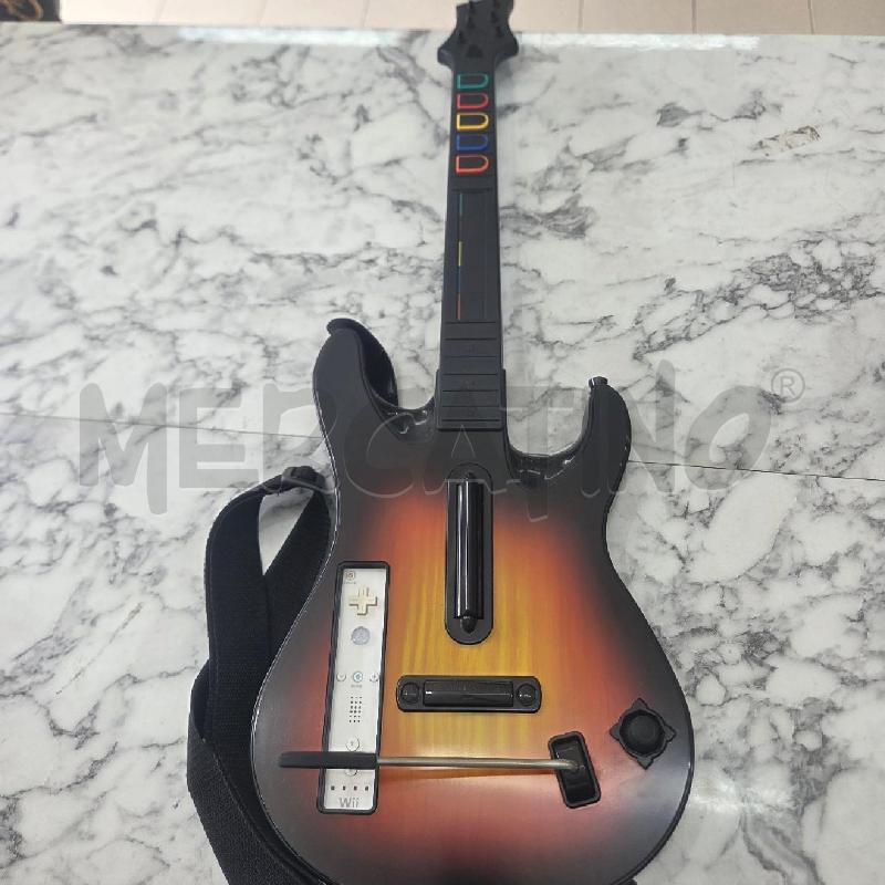 CHITARRA MARRONE X GIOCO GUITAR HERO NINTENDO WII | Mercatino dell'Usato Benevento 1