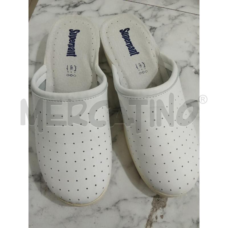 CIABATTE UOMO BIANCO SUPERPANT | Mercatino dell'Usato Benevento 1