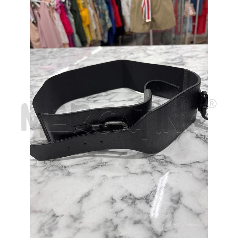 CINTURA DONNA SPORTMAX NERA LARGA | Mercatino dell'Usato Benevento 1