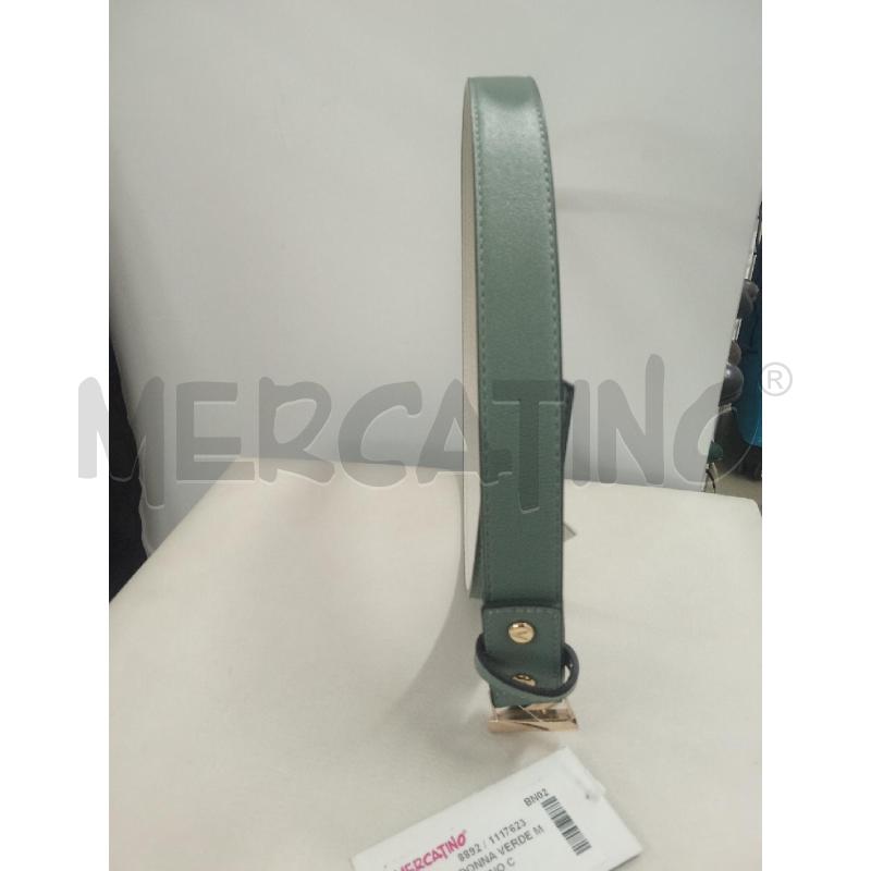 CINTURA DONNA VERDE MARIO VALENTINO CON LOGO CHIUSURA | Mercatino dell'Usato Benevento 3