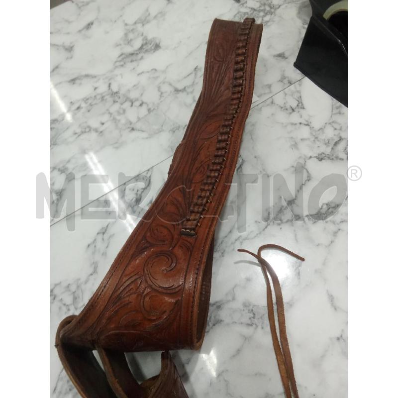 CINTURA UOMO MARRONE CUOIO STILE COWBOY  | Mercatino dell'Usato Benevento 3