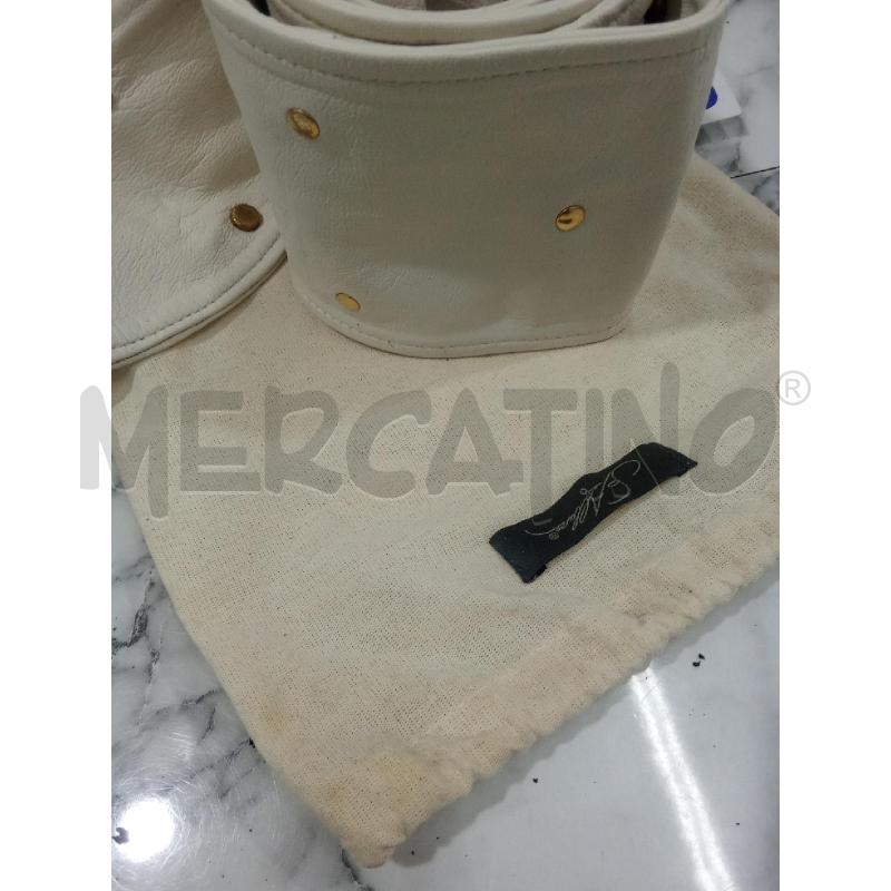 CINTURNE DONNA BIANCO BORCHIE DORATE SOALLURE | Mercatino dell'Usato Benevento 3