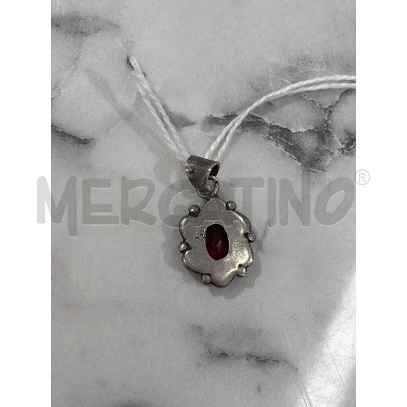 CIONDOLO A. FIORE GRIGIO PIETRA ROSSA | Mercatino dell'Usato Benevento 2