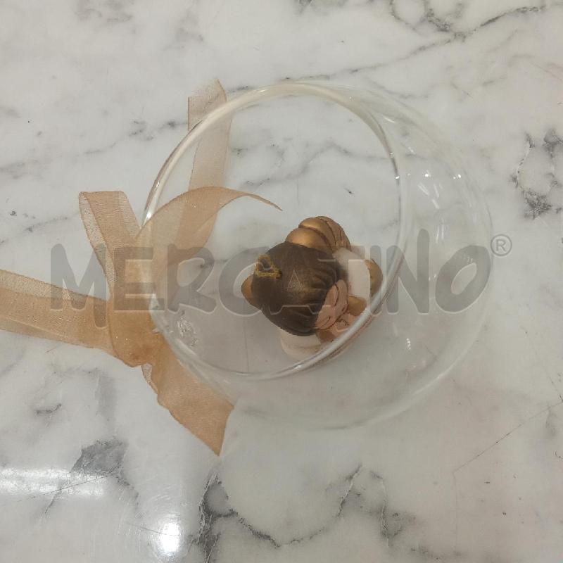 CIOTOLINA SFERA VETRO CON ANGIOLETTO THUN APPENDINO  | Mercatino dell'Usato Benevento 2