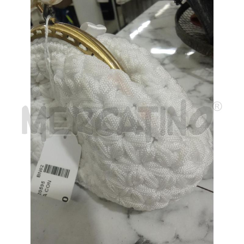 CLUTCH BAG BIANCA CON CUORE DORATO FRA&MI HANDMADE | Mercatino dell'Usato Benevento 3