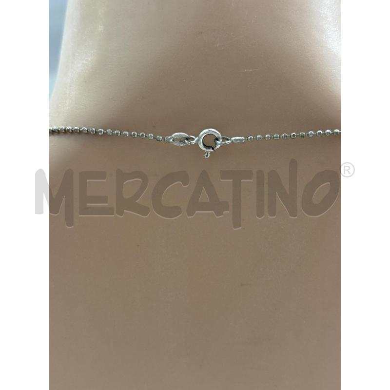 COLLANA A. GRIGIO PALLINE CIONDOLO CONCHIGLIA ARANCIONE A. | Mercatino dell'Usato Benevento 3