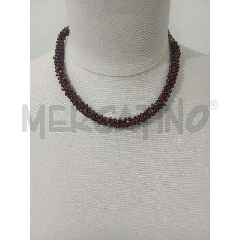 COLLANA GRAPPOLETTI VIOLA FILO GIALLOVIOLA | Mercatino dell'Usato Benevento 1