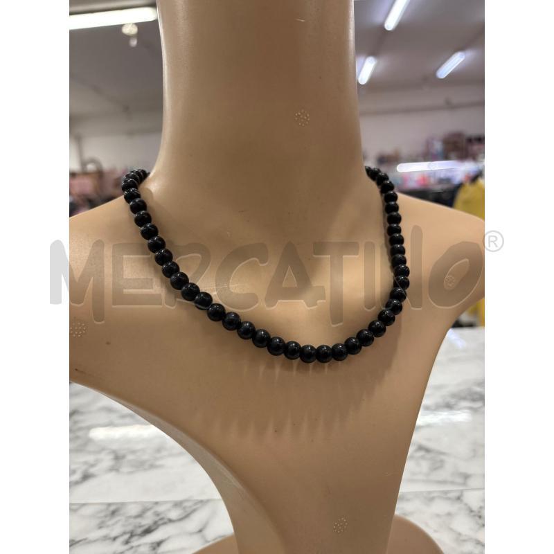 COLLANA SFERE NERE GANCIO A. | Mercatino dell'Usato Benevento 1
