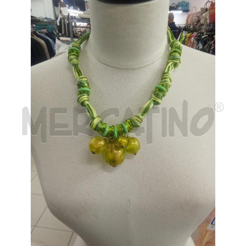 COLLANA VERDE MURRINA VENEZIANA | Mercatino dell'Usato Benevento 1