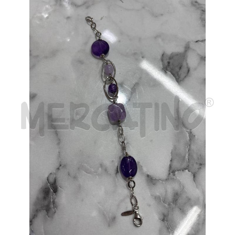 COLLANA + BRACCIALE A. PALLINE INS VIOLA E LILLA MYSTERIA  | Mercatino dell'Usato Benevento 4