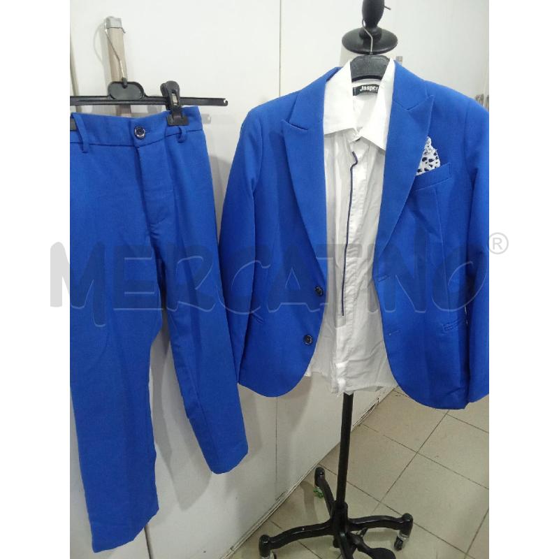 COMPLETO BAMBINO BLU ELETTRICO JASPER CAMICIA GIACCA E PANTALONE | Mercatino dell'Usato Benevento 1
