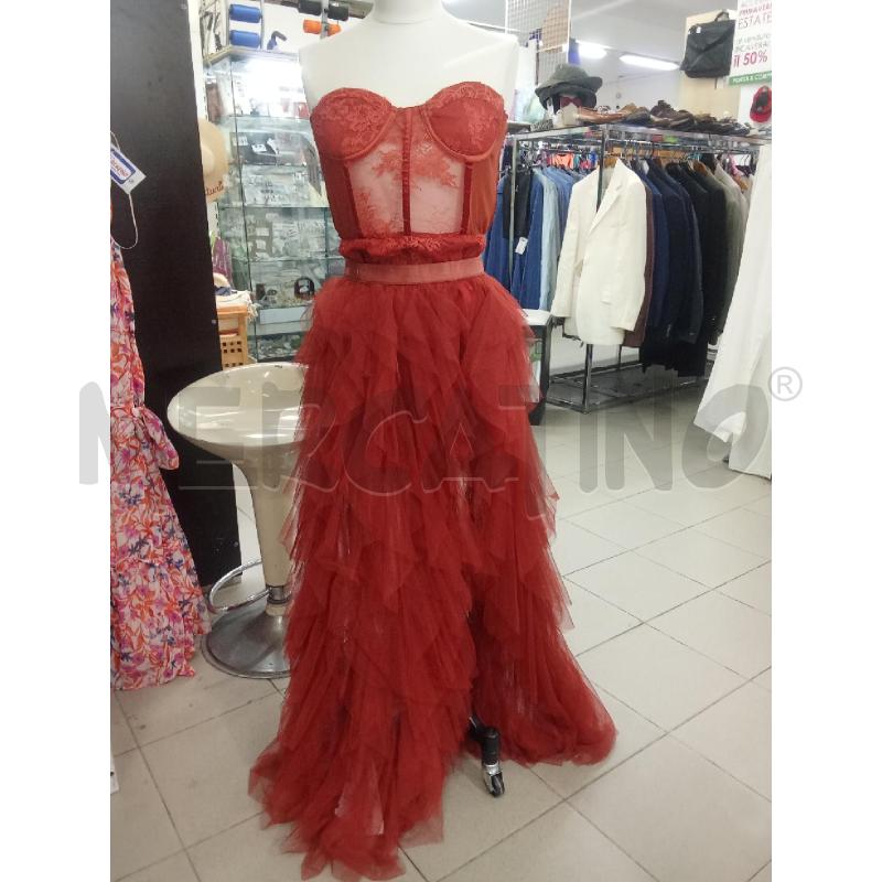 COMPLETO DONNA ARANCIO MACRAME E TULLE HONEY LADY  | Mercatino dell'Usato Benevento 1