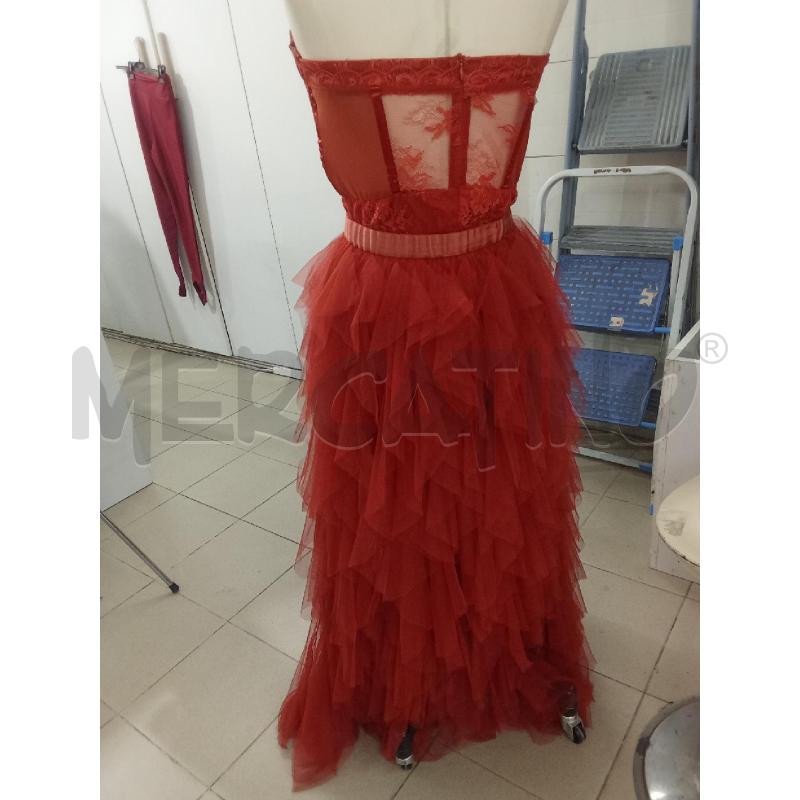 COMPLETO DONNA ARANCIO MACRAME E TULLE HONEY LADY  | Mercatino dell'Usato Benevento 3