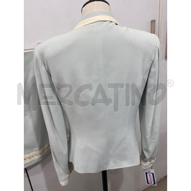 COMPLETO DONNA AZZURRO INS BIANCO GONNA + GIACCA TRE BOTTONI | Mercatino dell'Usato Benevento 3