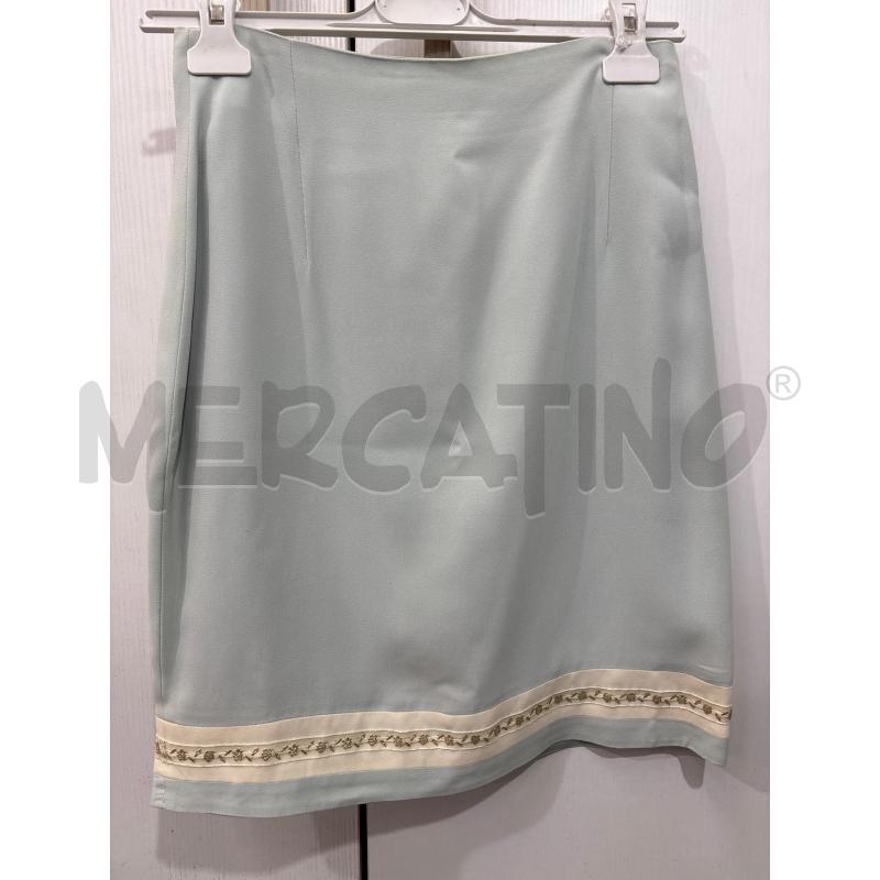 COMPLETO DONNA AZZURRO INS BIANCO GONNA + GIACCA TRE BOTTONI | Mercatino dell'Usato Benevento 4