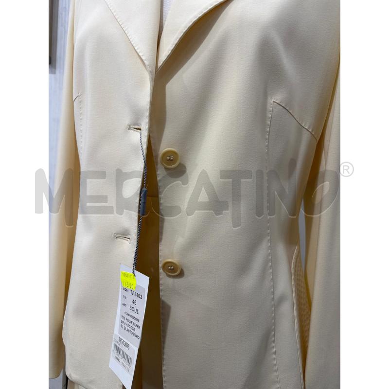 COMPLETO DONNA BEIGE BROTEX GIACCA 2 BOTTONI+ PANTALONE | Mercatino dell'Usato Benevento 2