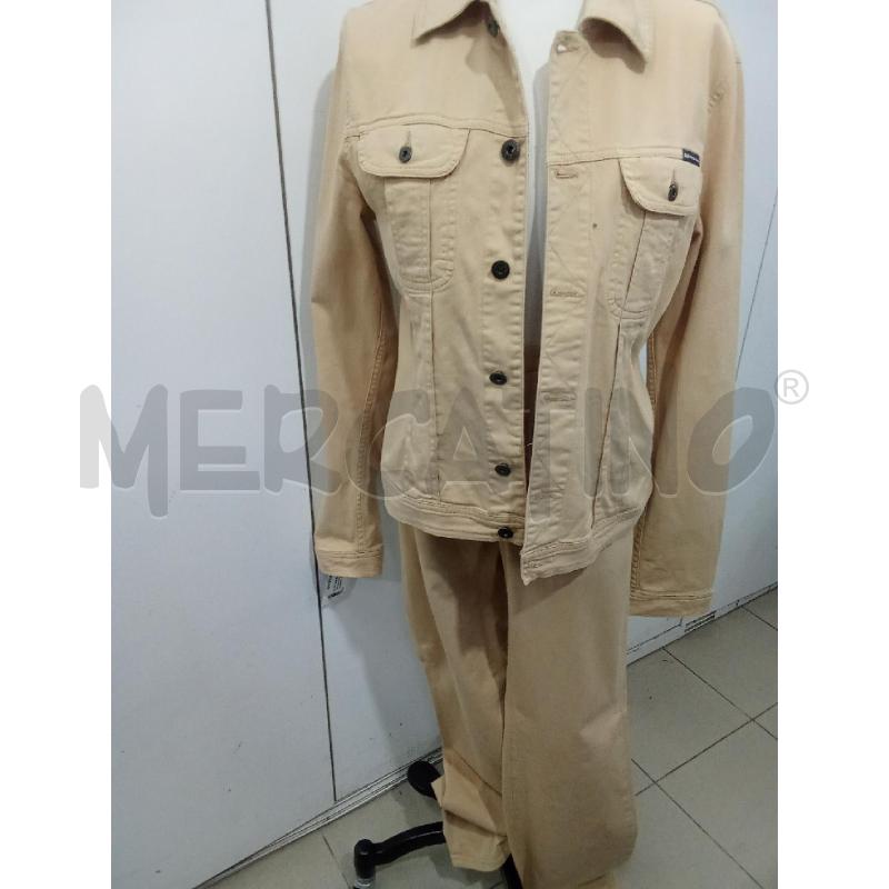 COMPLETO DONNA BEIGE PANTALONE+GIUBBINO D&G | Mercatino dell'Usato Benevento 1
