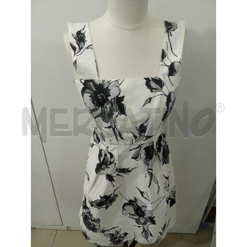 COMPLETO DONNA BIANCO E NERO FIORI VESTITO CAMPANA+COPRISPALLA | Mercatino dell'Usato Benevento 3