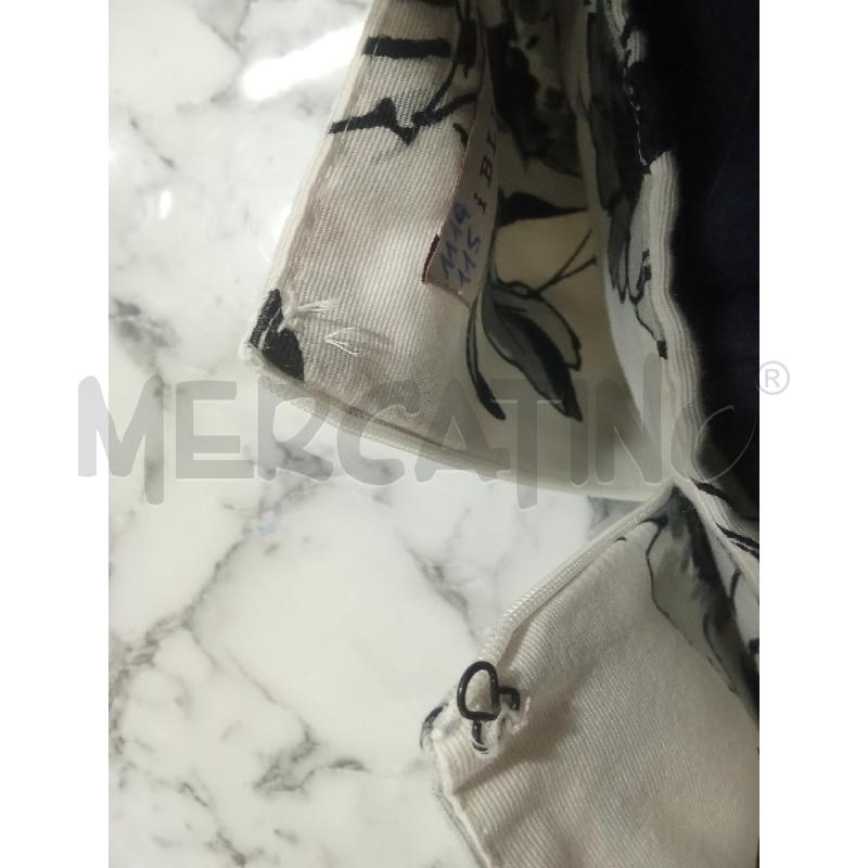 COMPLETO DONNA BIANCO E NERO FIORI VESTITO CAMPANA+COPRISPALLA | Mercatino dell'Usato Benevento 5