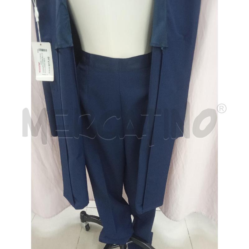 COMPLETO DONNA BLU GIACCA LUNGA TRE BOTTONI+ PANTALONE SENSAZIONI | Mercatino dell'Usato Benevento 3