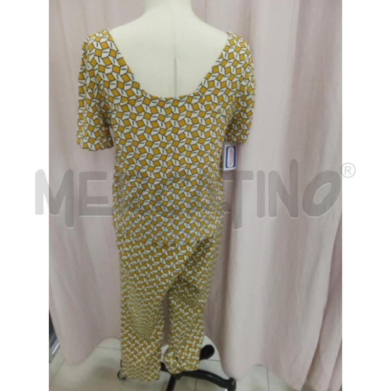 COMPLETO DONNA GIALLO BIANCO ZARA BASIC PANTALONE+ TSHIRT | Mercatino dell'Usato Benevento 2