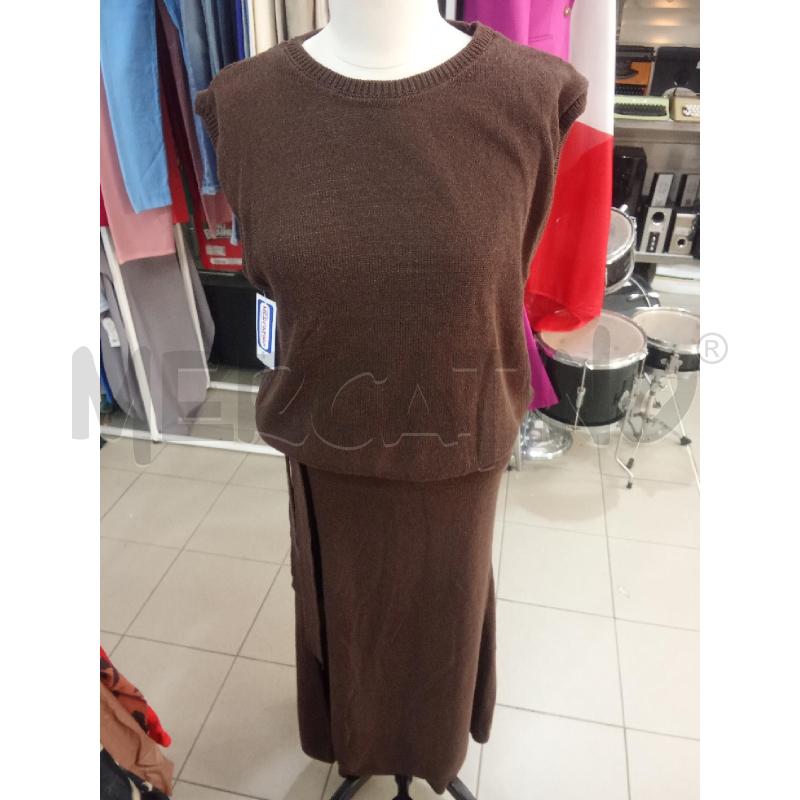 COMPLETO DONNA MARRONE ZARA CANOTTA+PANTALONE | Mercatino dell'Usato Benevento 1