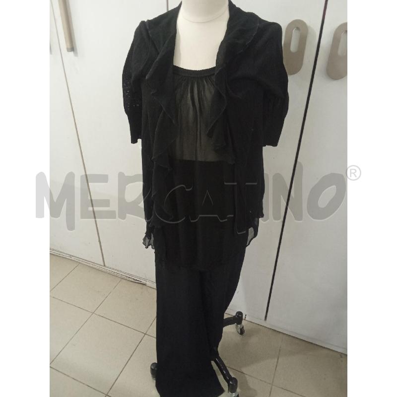 COMPLETO DONNA NERO VELATO PANTALONE+SOTTO GIACCA+SPOLVERINO GOTHA | Mercatino dell'Usato Benevento 1