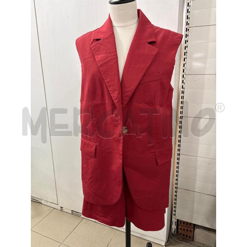 COMPLETO DONNA ROSSO GILET+PANTALONCINO MNG | Mercatino dell'Usato Benevento 1