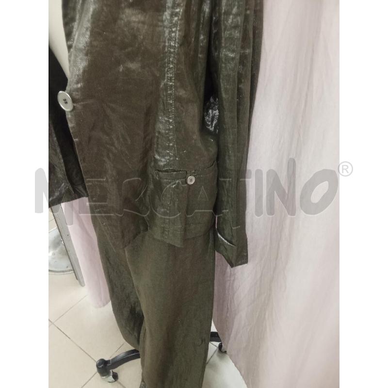 COMPLETO DONNA VERDE LUCIDO LAMINATO OLTRE | Mercatino dell'Usato Benevento 3