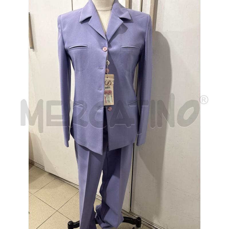 COMPLETO DONNA VIOLA GIACCA 4 BOTTONI SHILLA | Mercatino dell'Usato Benevento 1