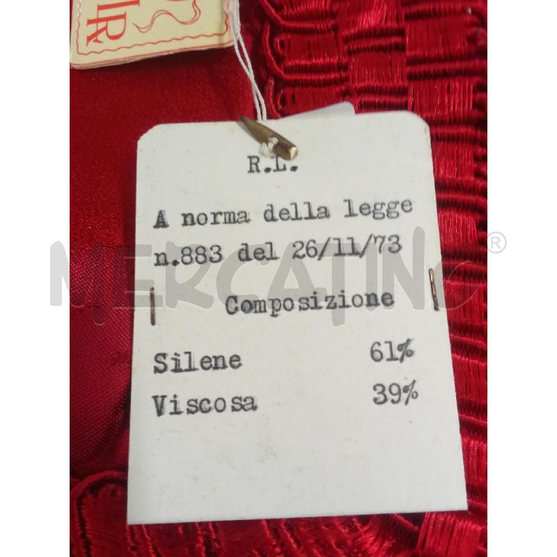 COPERTA MATRIMONIALE ROSSA FRANCE DAMASCATA | Mercatino dell'Usato Benevento 3