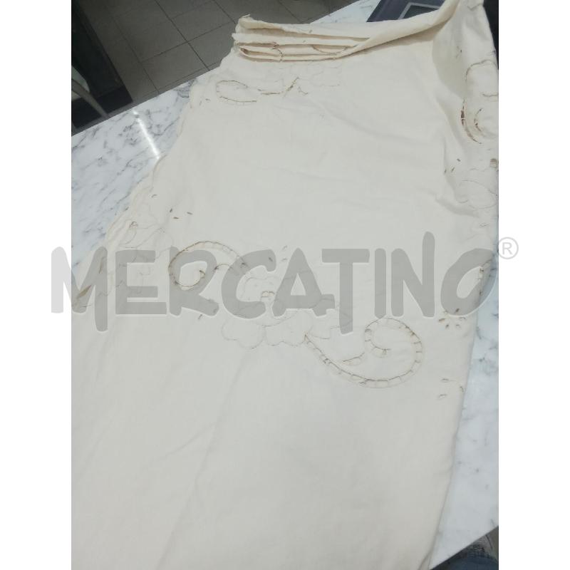 COPRI LETTO MATR. BEIGE RICAMO  | Mercatino dell'Usato Benevento 1