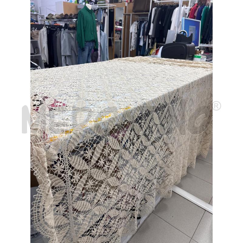 COPRI LETTO MATRIMONIALE 1230X250CM BEIGE STILE BURANO CON MACCHIOLINE | Mercatino dell'Usato Benevento 4