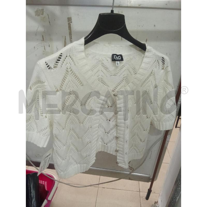 COPRI SPALLA BIANCO EFFETTO UNCINETTO DOLCE E GABBANA | Mercatino dell'Usato Benevento 1
