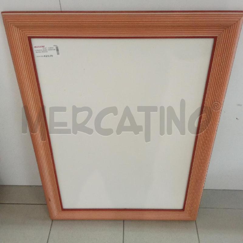 CORNICE LEGNO MARRONE BIANCA RIGATA | Mercatino dell'Usato Benevento 1