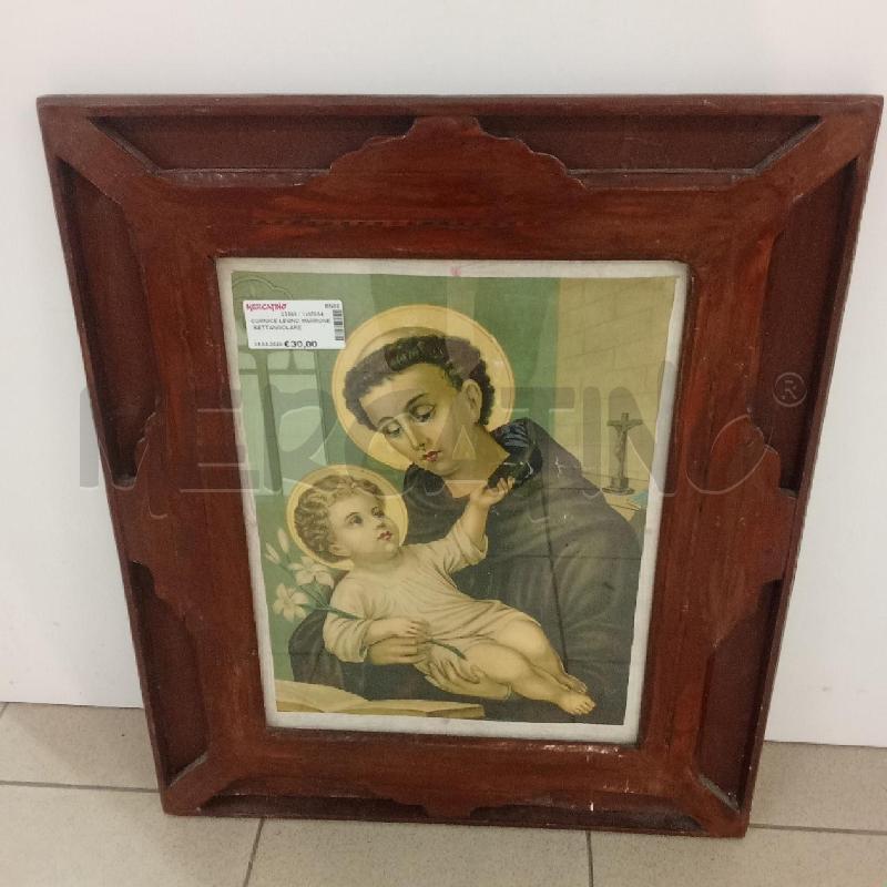 CORNICE LEGNO MARRONE RETTANGOLARE | Mercatino dell'Usato Benevento 1