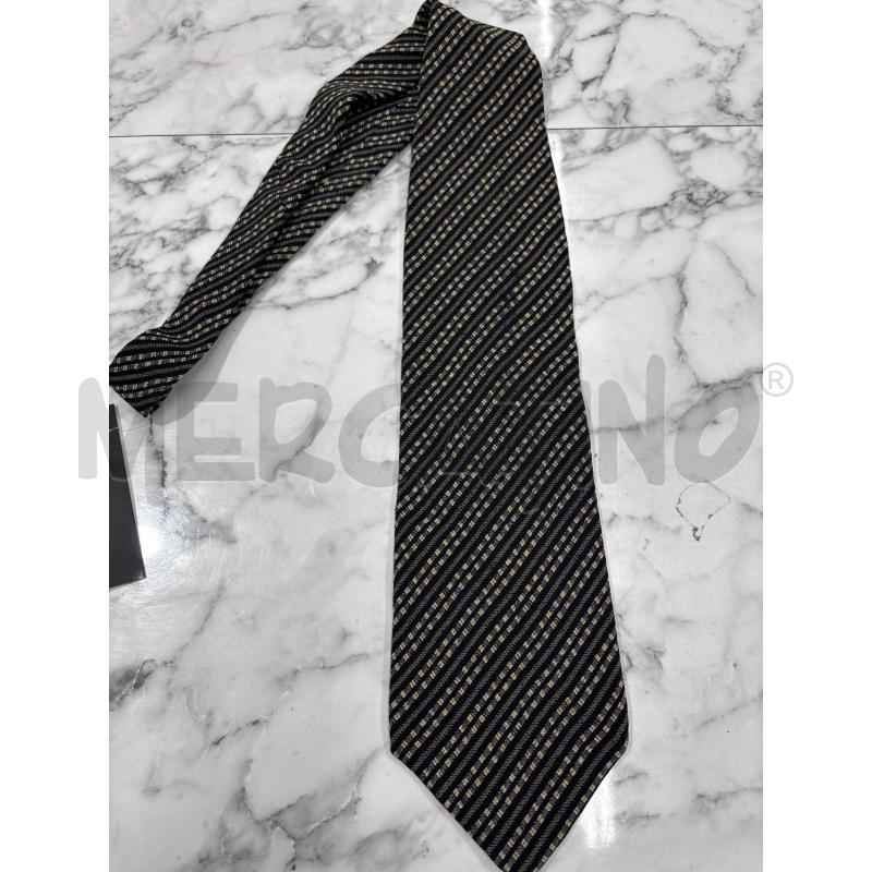 CRAVATTA NERA GIALLINA GIORGIO ARMANI | Mercatino dell'Usato Benevento 1