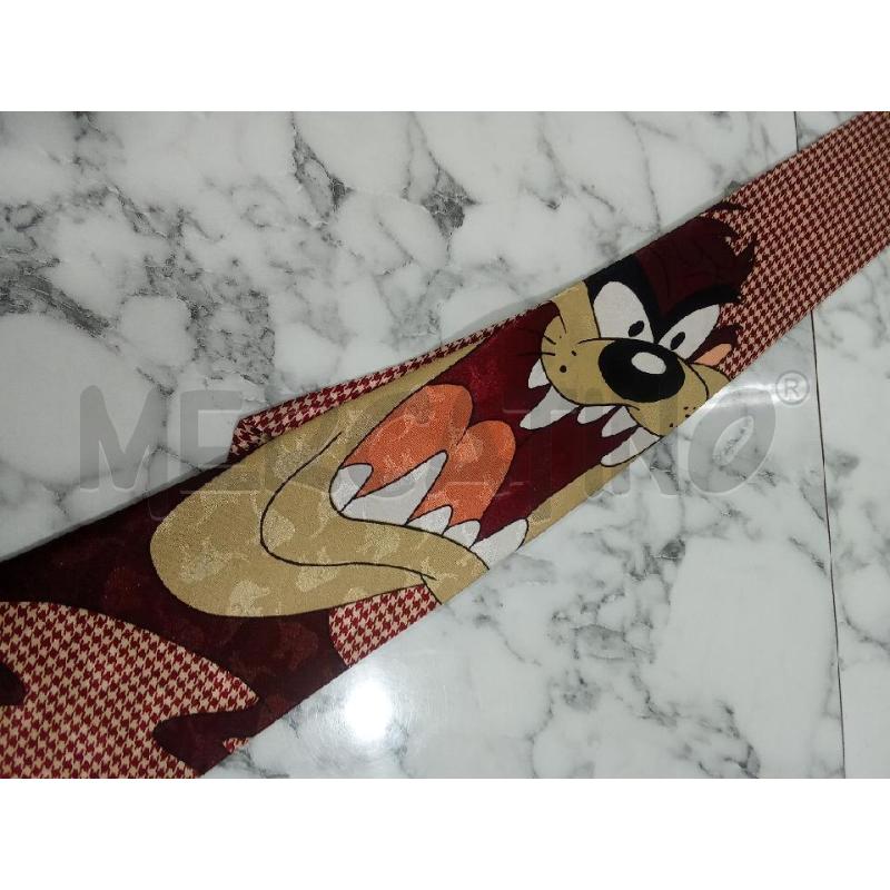 CRAVATTA TAZ MARRONE MORE DESIGN  | Mercatino dell'Usato Benevento 3