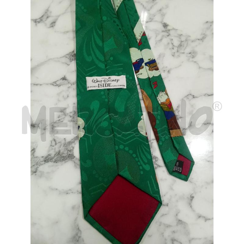 CRAVATTA VERDE DONALD DUCK DISNEY ISIDE 100% SETA | Mercatino dell'Usato Benevento 2