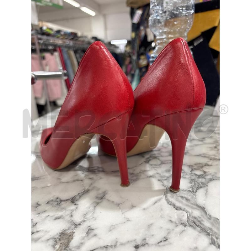 DECOLLETE ROSSO PELLE PAZOLINI | Mercatino dell'Usato Benevento 3