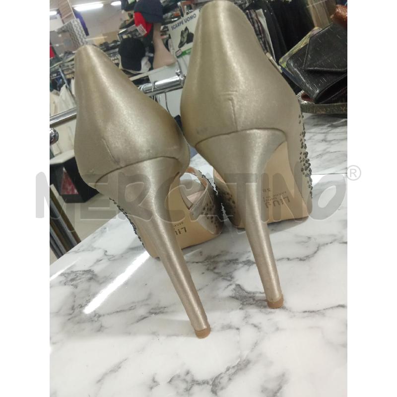 DECOLLETE SPUNTATE BEIGE CON STRASS LIUJO | Mercatino dell'Usato Benevento 4