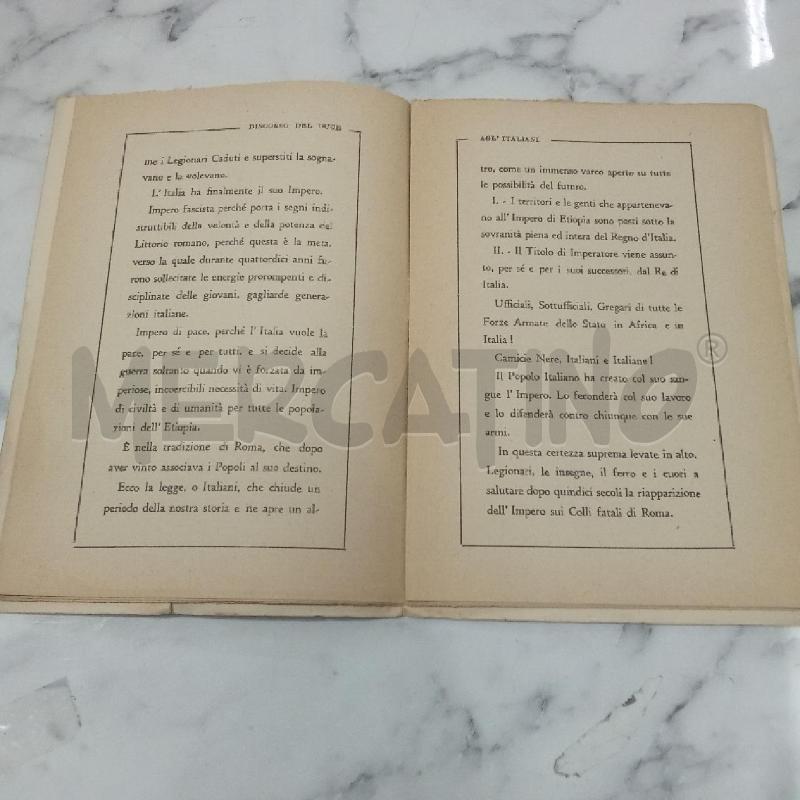 DISCORSO DEL DUCE AGLI ITALIANI | Mercatino dell'Usato Benevento 2