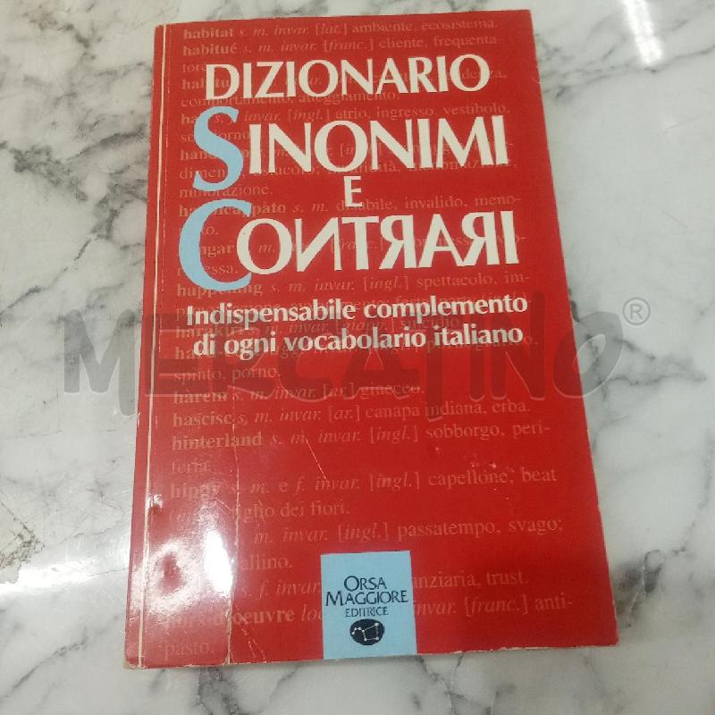 DIZIONARIO DEI SINONIMI E CONTARARI | Mercatino dell'Usato Benevento 1