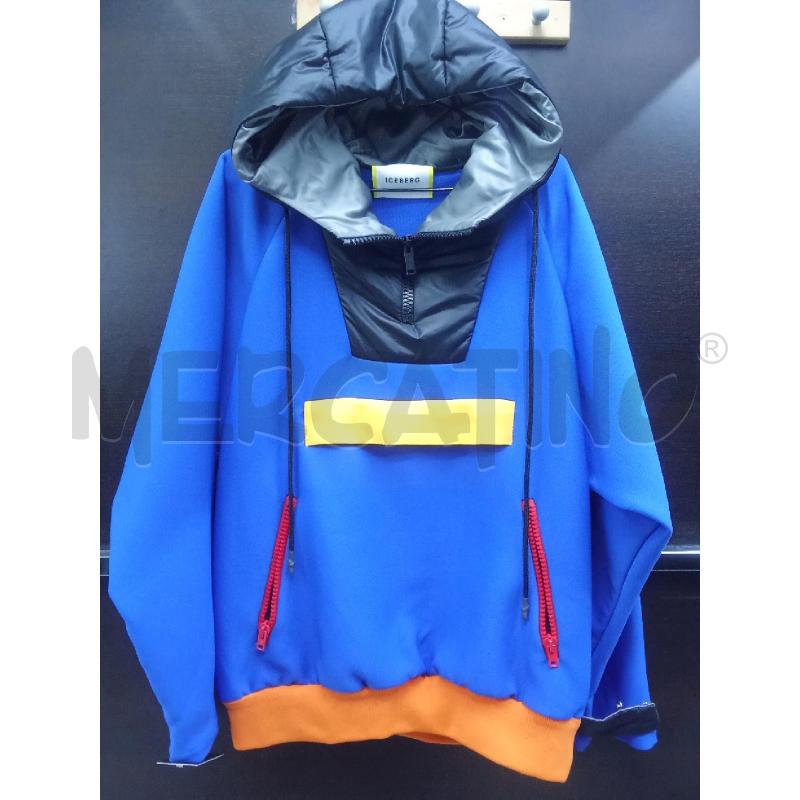 FELPA UOMO BLU GIALLA ARANCIONE ICEBERG | Mercatino dell'Usato Benevento 1
