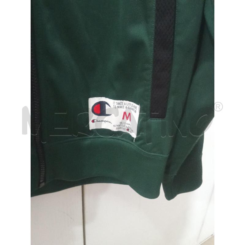 FELPA UOMO VERDE SCURO ZIP CHAMPION | Mercatino dell'Usato Benevento 3